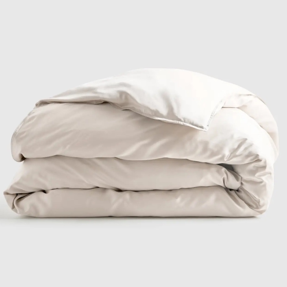 NWOT Quince Bamboo Duvet Cover King (Sand)